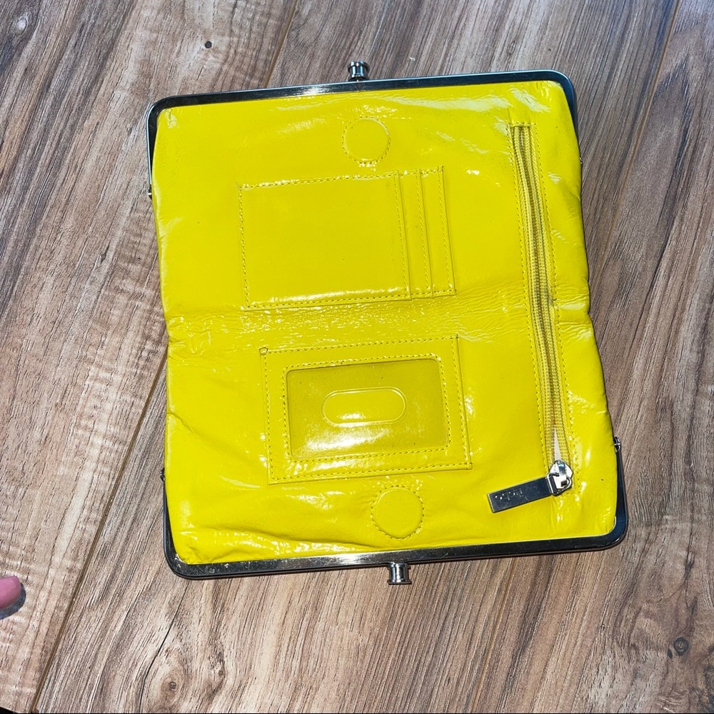 Yellow hobo wallet
